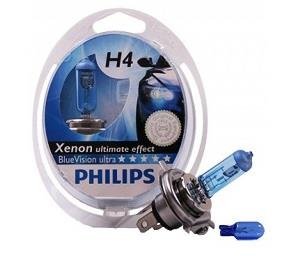 Lempučių komplektas H4, 12V, 60/55W, Philips BlueVision 12342BVUSM (2vnt) - Image 3