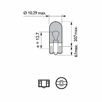 Halogeninių automobilinių lempučių komplektas Philips 12V, T10, W5W BlueVision 12961NBVB2 (2vnt) - Image 3