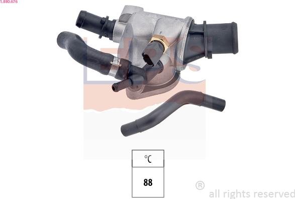 Aušinimo skysčio termostatas EPS 1880676 / Alfa Romeo 156, 166, Fiat Bravo - Image 2