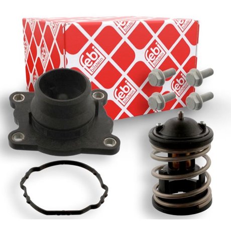 Aušinimo skysčio termostatas su korpusu Febi Bilstein 44685 / BMW 1 (E81, E82, E87, E88), 3 (E90, E91, E92, E93), 5 / 5 GT (E60, E61, F07, F10, F11), 7 (F01, F02, F03, F04), X1 (E84), X3 (83), X5 (E70), X6 (E71, E72)