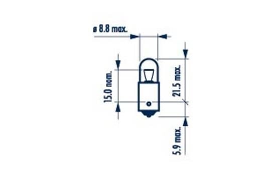 Lempučių komplektas 24V, 4W, T4W, Narva 17141 (2vnt) - Image 2