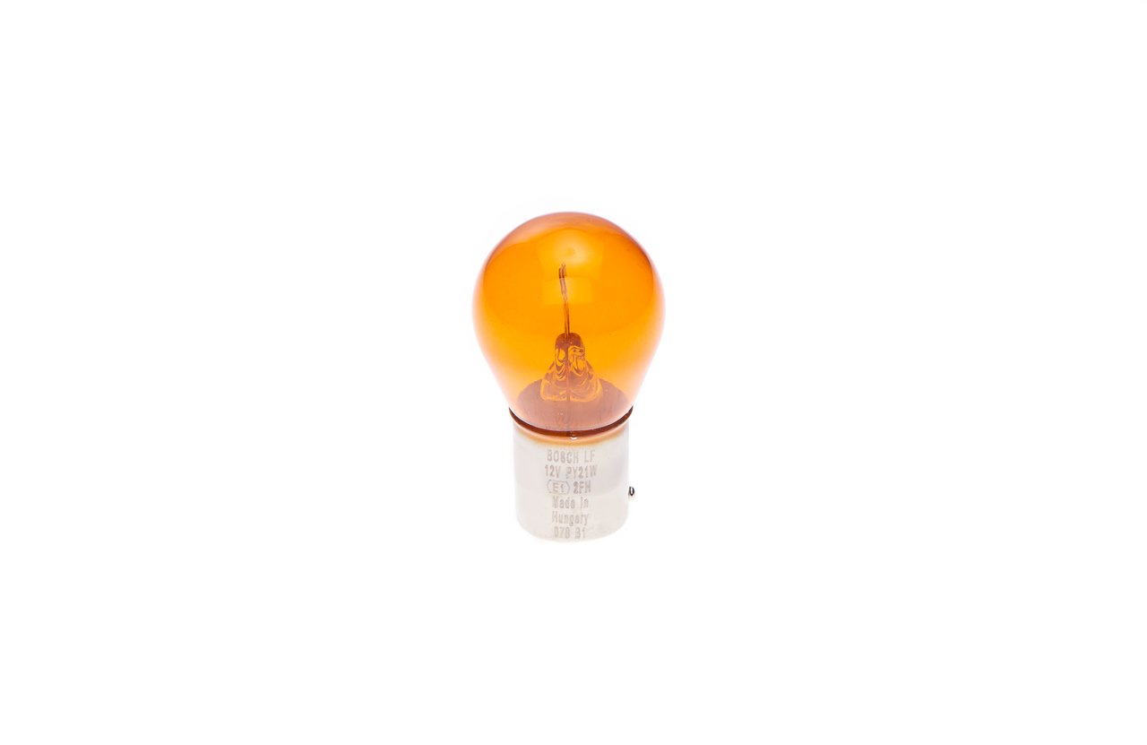 Posūkio signalo lemputė (oranžinė) 12V, PY21W, 21W, Bosch 1987302213 - (10vnt) - Image 5