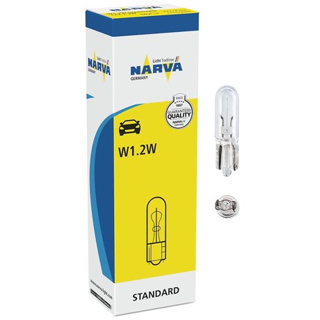 Prietaisų skydelio bei salono apšvietimo lemputė 12V, W1.2W, W2x4.6d, Narva 17032 (1vnt) - Image 4