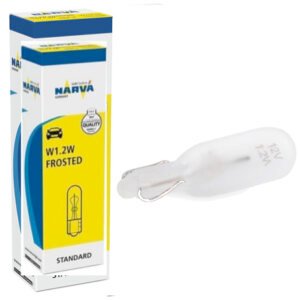 Prietaisų skydelio bei salono apšvietimo lemputė 12V, W1.2W, W2x4.6d, Narva 17032 (1vnt)