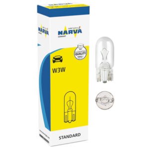 Halogeninė/kaitrinė lemputė 12V, 3W, W3W, T10, Narva 17097 (2vnt)