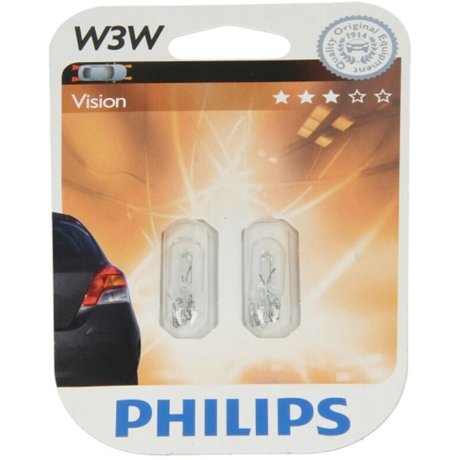 Halogeninių lempučių rinkinys 12V, W3W, 3W, W2.1x9.5d, Philips 12256B2