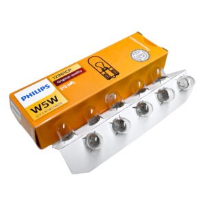 Halogeninės automobilio lemputės 12V, 5W, W5W, T10, Philips 12961CP (2vnt)